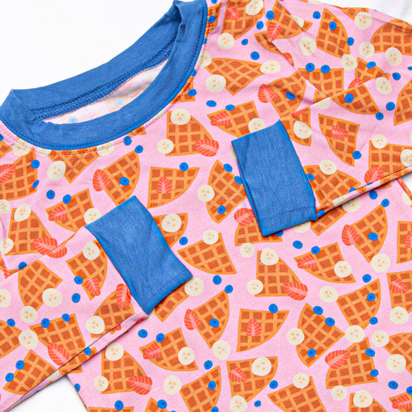 Sweet Stack Bamboo Pajama Set, Pink