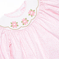 Blue Skies and Blooms Smocked Legging Set, Pink