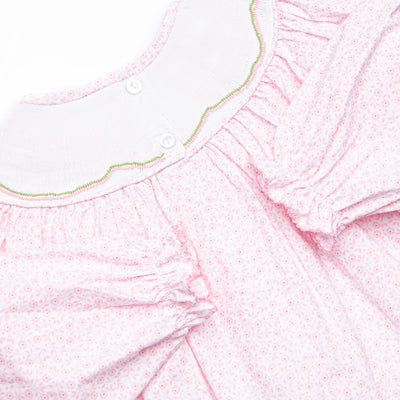 Blue Skies and Blooms Smocked Legging Set, Pink
