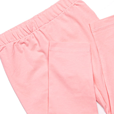 Blue Skies and Blooms Smocked Legging Set, Pink