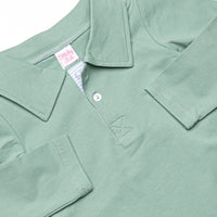 Sage and Stripes Polo Pant Set, Green