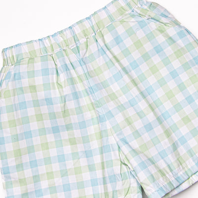 Sailor Shores Applique Short Set, Green
