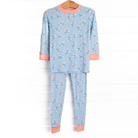 Beautiful Day Bamboo Pajama Set, Blue