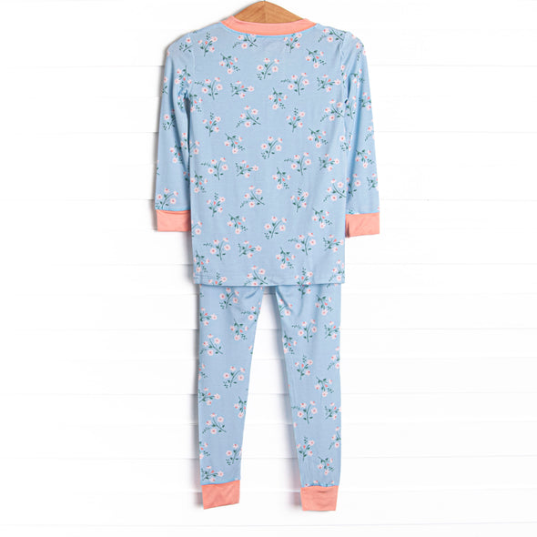 Beautiful Day Bamboo Pajama Set, Blue