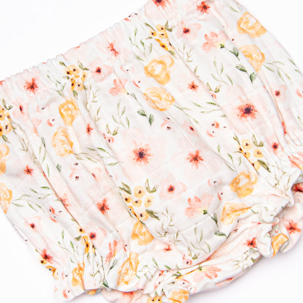 Fragrant Florals Muslin Diaper Set, Pink