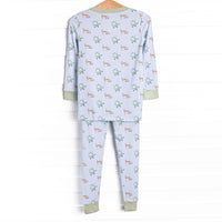 High in the Sky Bamboo Pajama Set, Green