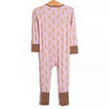 Giraffe Giant Bamboo Zippy Pajama, Pink