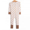 Giraffe Giant Bamboo Zippy Pajama, Yellow
