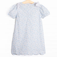 Portofino Petals Dress, Blue