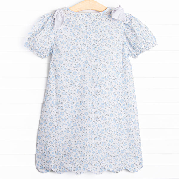 Portofino Petals Dress, Blue