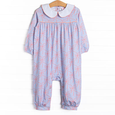 Bluebell Bows Romper, Blue
