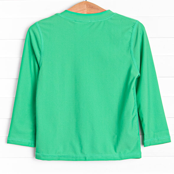 Gator Green Long Sleeve Rash Guard, Green