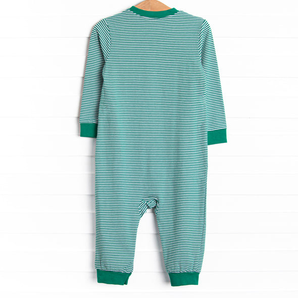 Parade Pups Applique Romper, Green