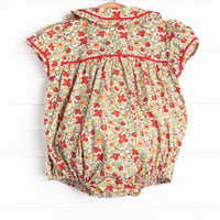 Ruby Red Bundles Smocked Bubble, Red