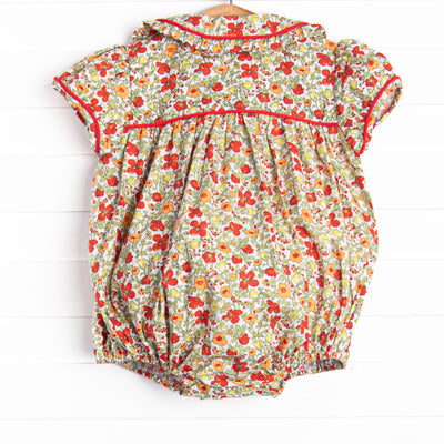 Ruby Red Bundles Smocked Bubble, Red