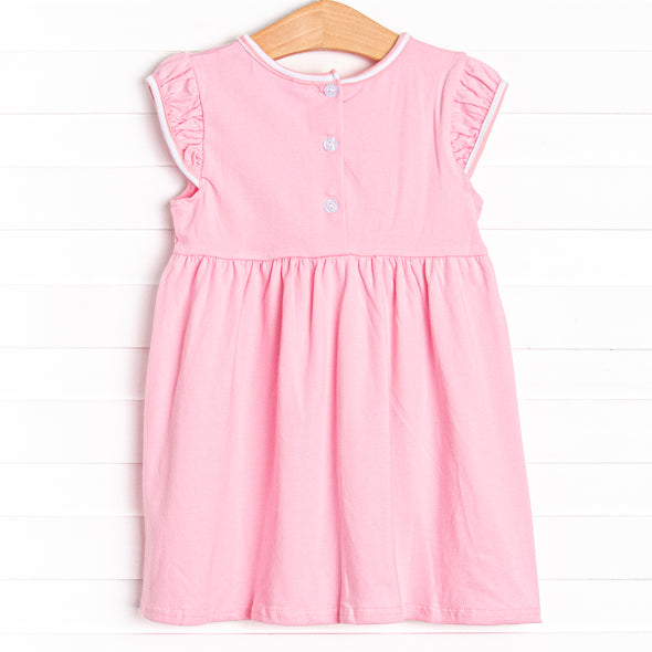 Watermelon Patch Applique Dress, Pink