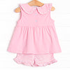 Watermelon Patch Applique Short Set, Pink