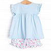 Calla Short Set, Blue Floral