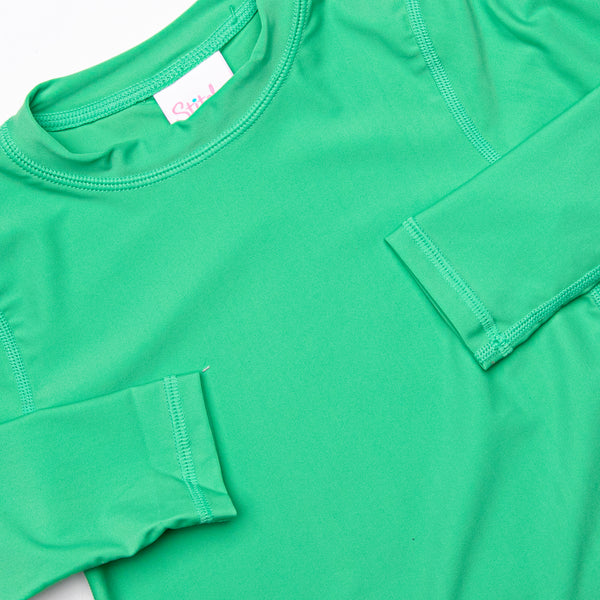 Gator Green Long Sleeve Rash Guard, Green