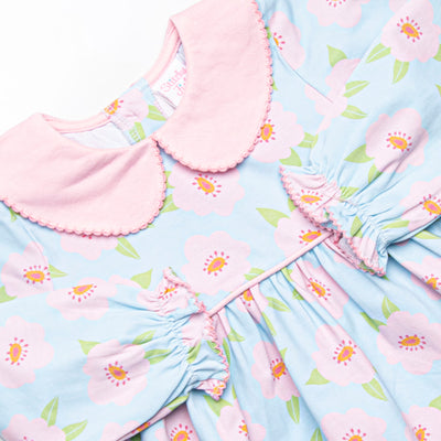 Blue Skies and Blooms Bloomer Set, Blue