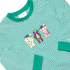 Parade Pups Applique Romper, Green