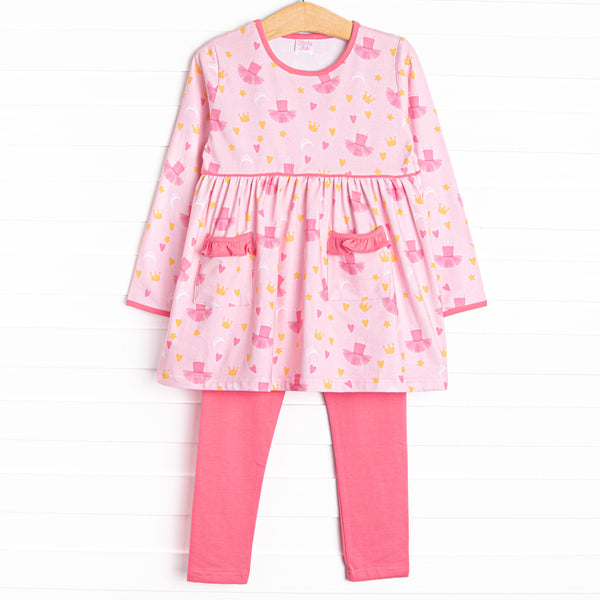 Dancing Queen Legging Set, Pink