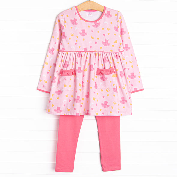 Dancing Queen Legging Set, Pink