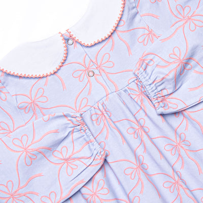 Bluebell Bows Romper, Blue