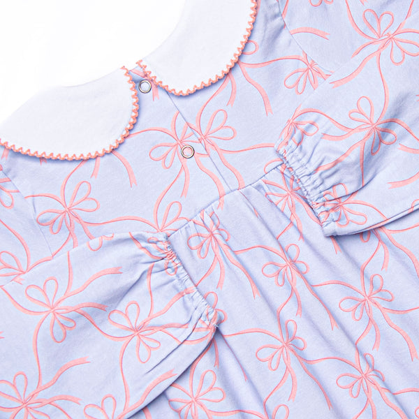 Bluebell Bows Romper, Blue