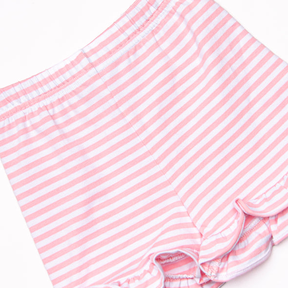 Watermelon Patch Applique Short Set, Pink
