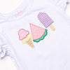 Peace, Love, and Popsicles Ruffle Applique Short Set, Pink