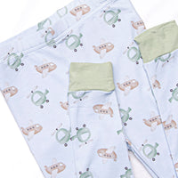 High in the Sky Bamboo Pajama Set, Green