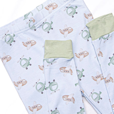 High in the Sky Bamboo Pajama Set, Green