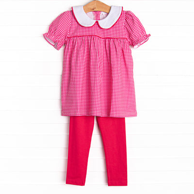 Flora Fuchsia Legging Set, Pink