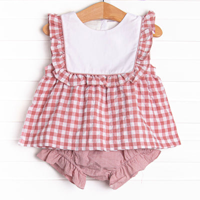 Properly Picked Diaper Set, Red Check