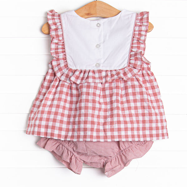 Properly Picked Diaper Set, Red Check