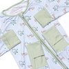 High in the Sky Bamboo Zippy Pajama, Blue
