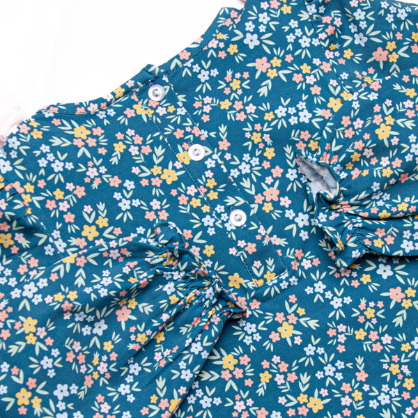 Eloise Bow Dress, Blue