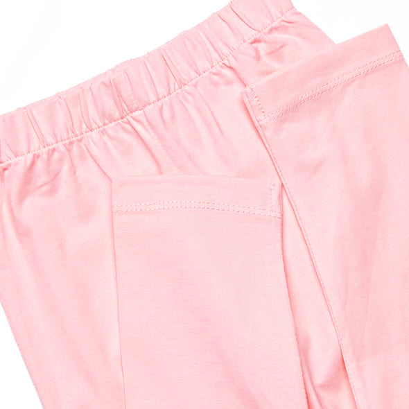 Magical Check In Applique Legging Set, Pink Check