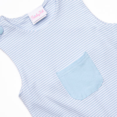 Noah Pocket Jon Jon, Light Blue Stripe