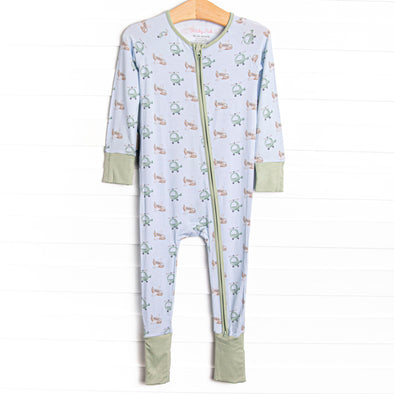 High in the Sky Bamboo Zippy Pajama, Blue