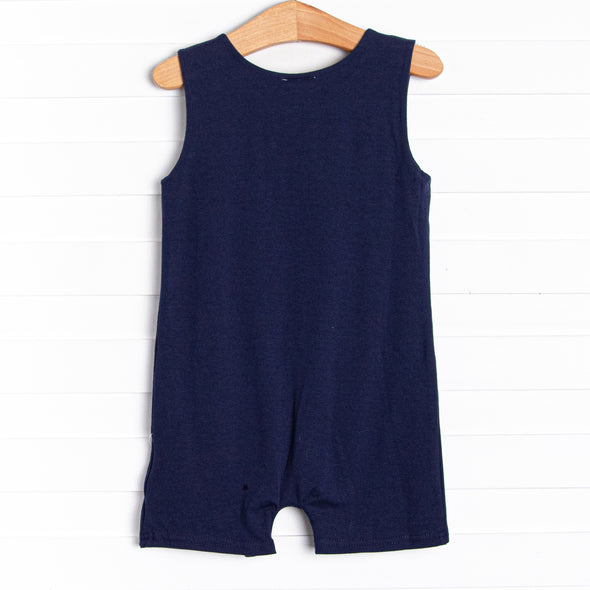 Sand Crab Romper, Blue