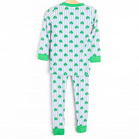 Sleepy Shamrocks Bamboo Pajama Set, Green