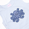 Octopus Friend Romper, Blue