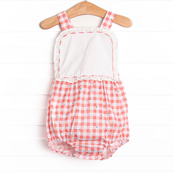 Patriotic Picnic Sunsuit, Red