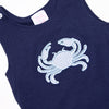 Sand Crab Romper, Blue