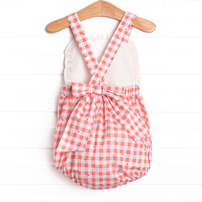 Patriotic Picnic Sunsuit, Red
