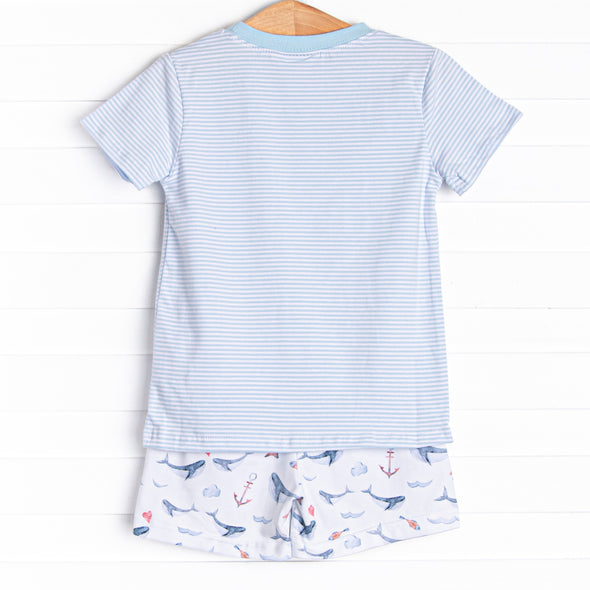 Ocean Blue Short Set, Blue
