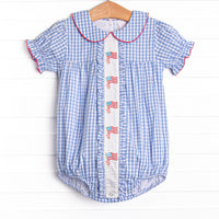 Banner in the Breeze Embroidered Bubble, Blue