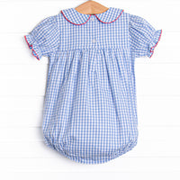Banner in the Breeze Embroidered Bubble, Blue
